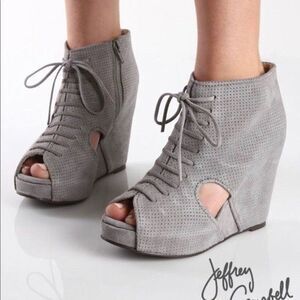 Jeffrey Campbell Handmade Havana Last Mary Roks wedged heel 9